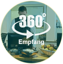 360Grad Ansicht Hotelempfang